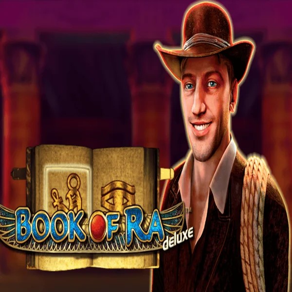 Book of Ra Deluxe logo by Novomatic Winnita casino