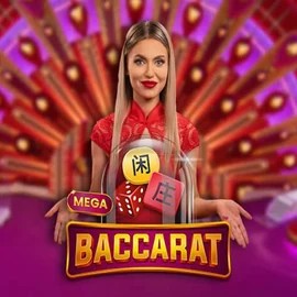 Mega Baccarat logo by Pragmatic Play at Winnita casino
