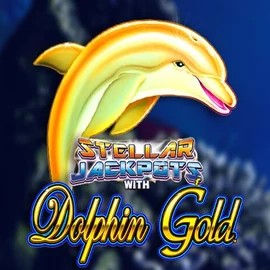 Official Jackpots logo: Dolphin Gold with Stellar Jackpots by Lightning Box Game at Winnita casino